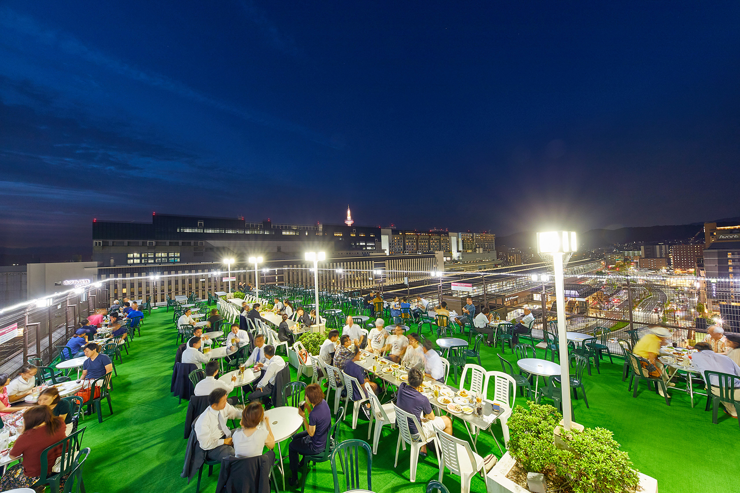 都ホテル 京都八条 食べ放題 飲み放題の スカイビアガーデン 営業開始 ビアガーデン通信