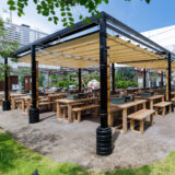 新宿駅徒歩0分の屋上ビアガーデン「旅するビアガーデンHello」オープン -ルミネ新宿で10/31まで